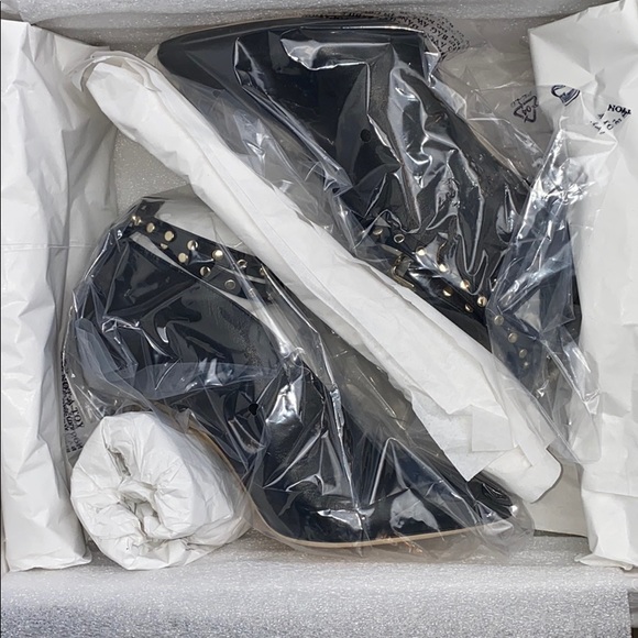 Jimmy Choo Lark 100mm Black Booties Size 37 - Picture 3 of 9